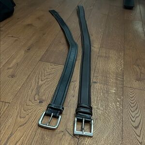 Men's Black Leather Belt